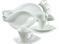 Creatable Geschirrset|Acacia - Kombiservice 30-tlg - Weiss