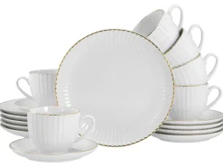 Creatable Geschirrset|Allegra - Kaffeeservice 18-tlg - Goldband