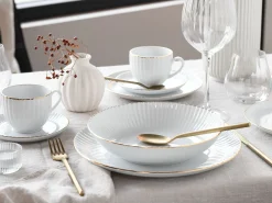 Creatable Geschirrset|Allegra - Kombiservice 30-tlg - Goldband