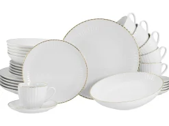 Creatable Geschirrset|Allegra - Kombiservice 30-tlg - Goldband