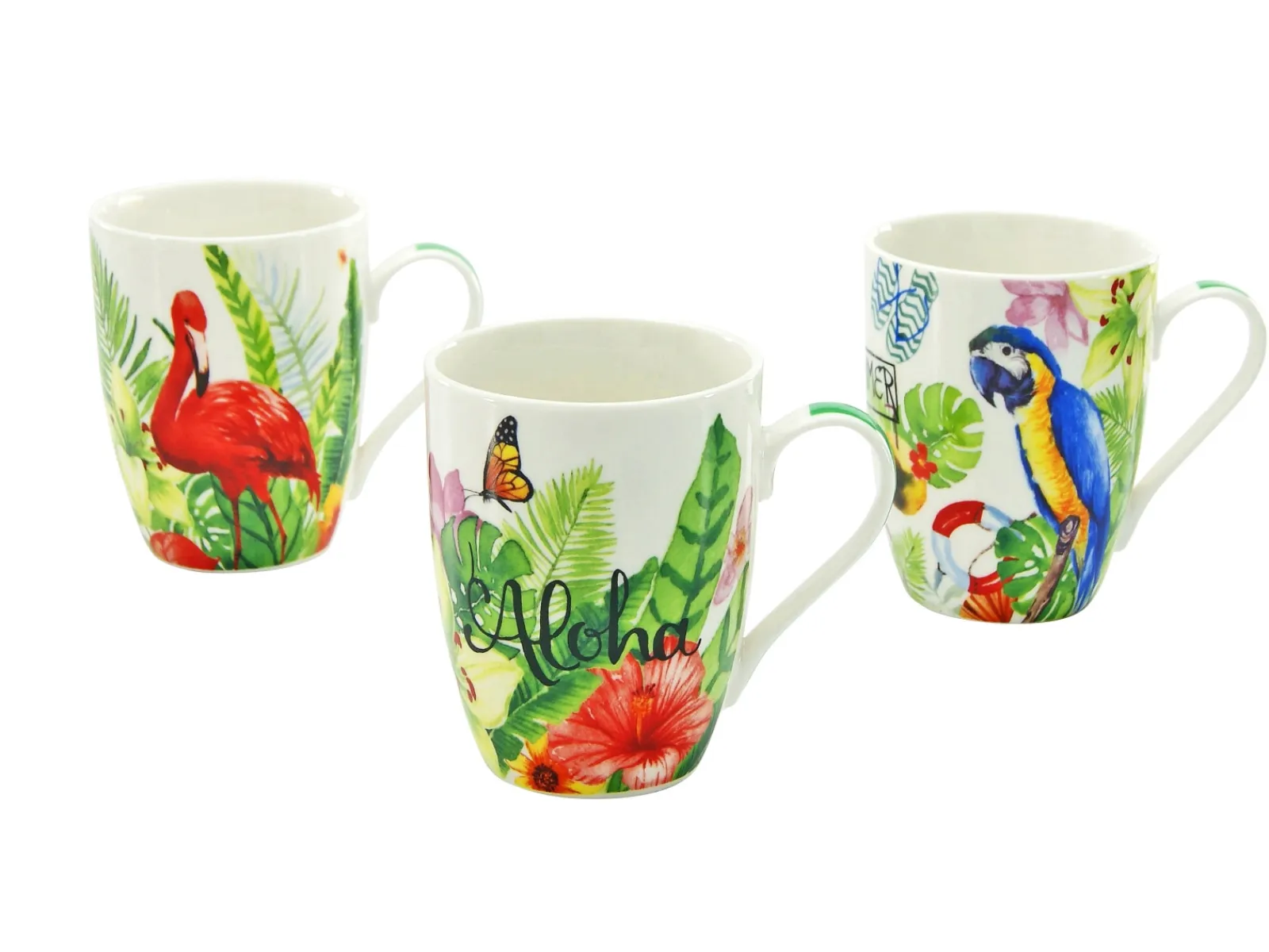Creatable Geschirrset|Aloha - Kaffeebecher 6-tlg - Weiss