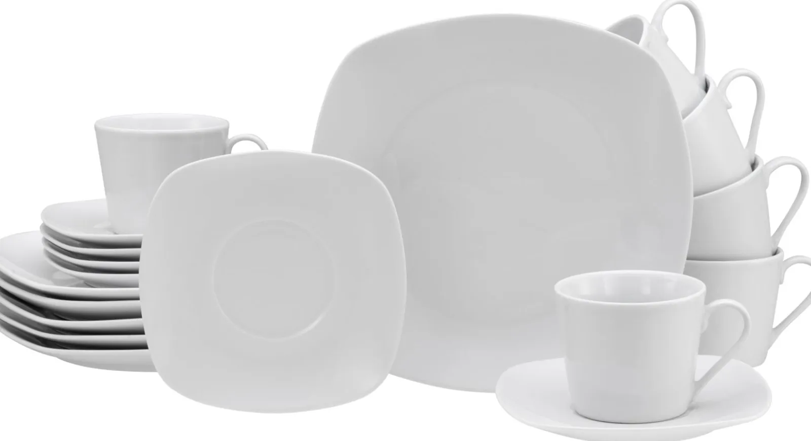 Creatable Geschirrset|Amelie - Kaffeeservice 18-tlg - Weiss