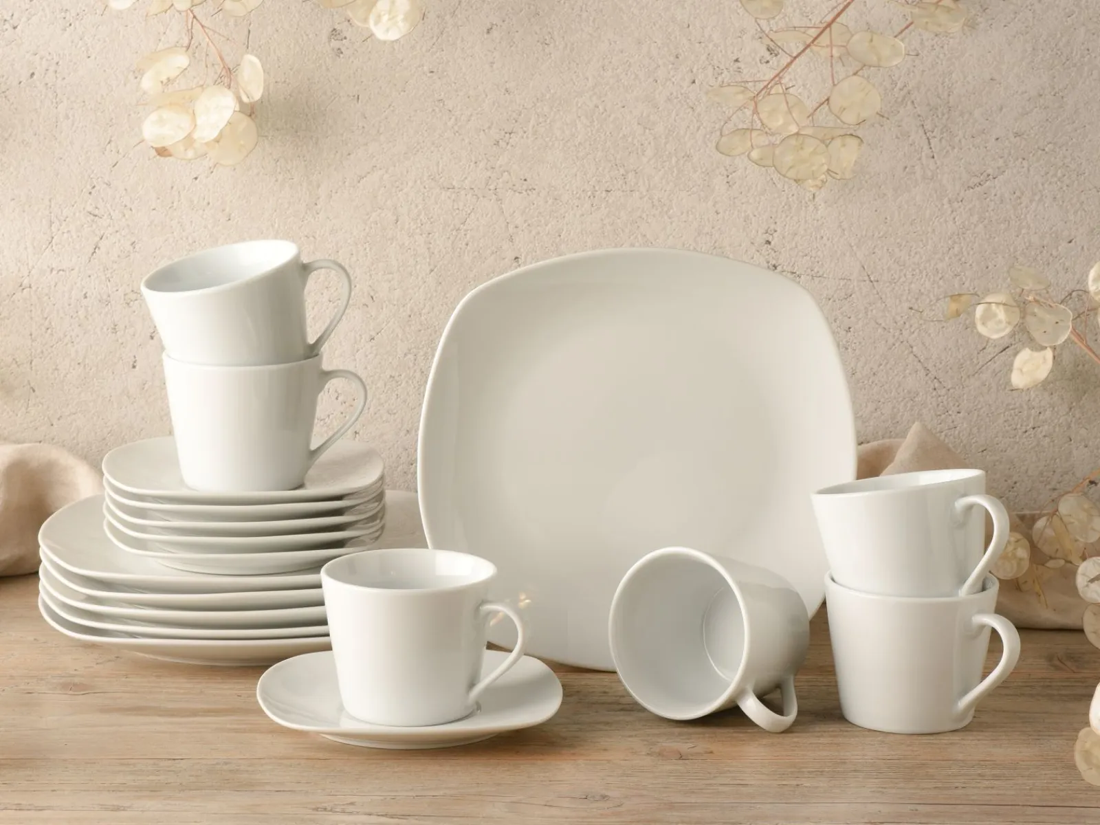 Creatable Geschirrset|Amelie - Kaffeeservice 18-tlg - Weiss