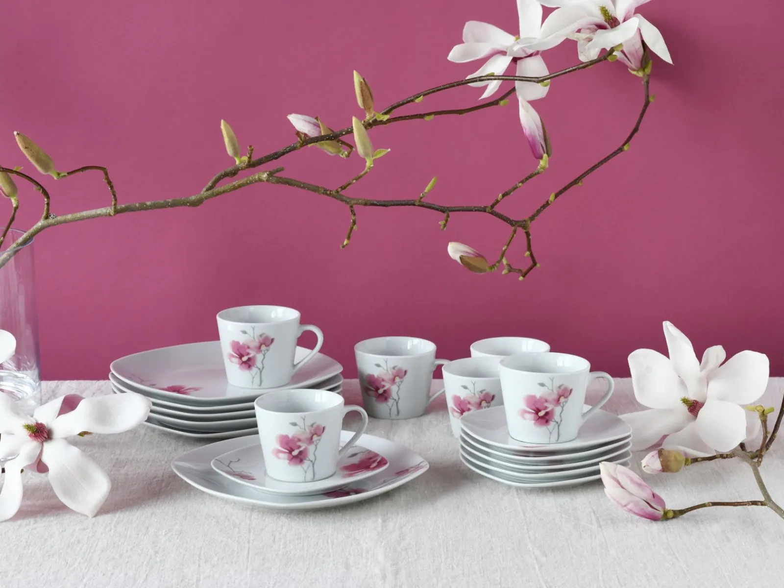 Creatable Geschirrset|Amelie - Kaffeeservice 18-tlg - Weiss