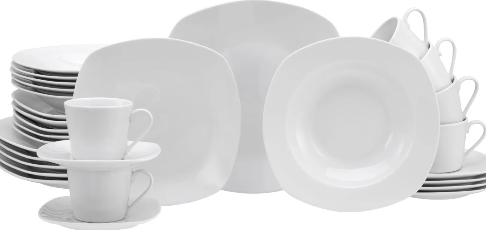 Creatable Geschirrset|Amelie - Kombiservice 30-tlg - Weiss
