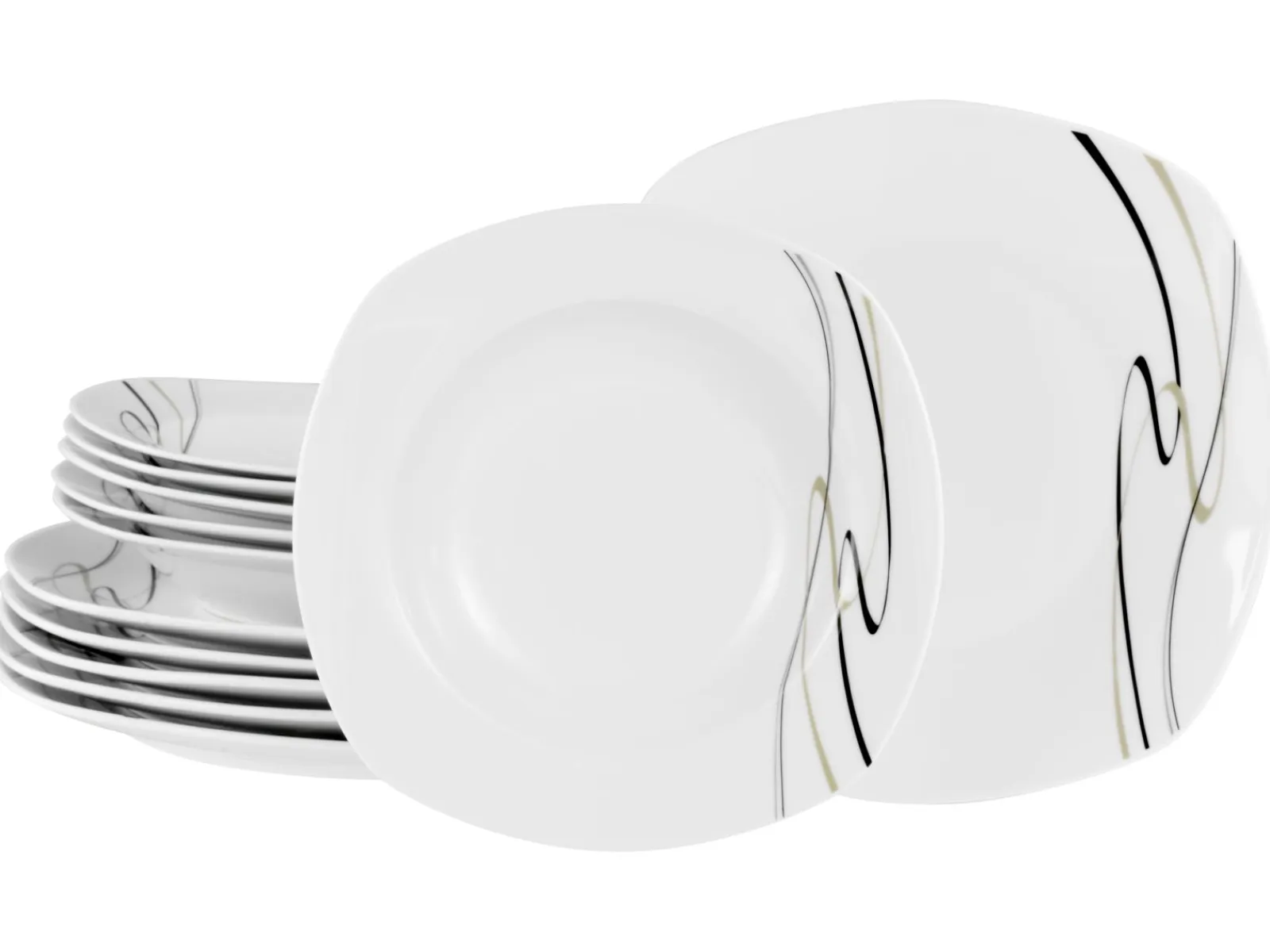 Creatable Geschirrset|Amelie - Tafelservice 12-tlg - Weiss