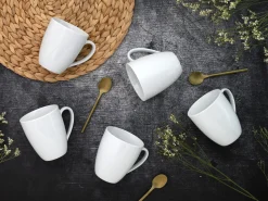 Creatable Becher & Tassen|Geschirrset|Angi - Kaffeebecher 6-tlg - Weiss