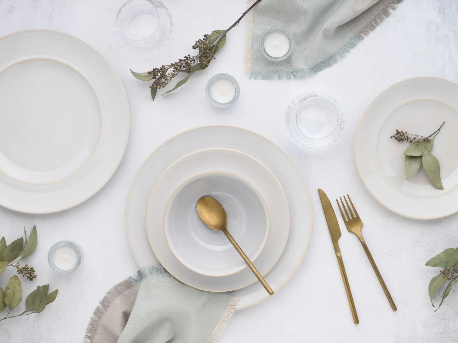 Creatable Geschirrset|Teller|Antique - Tellerset 12-tlg - Offwhite