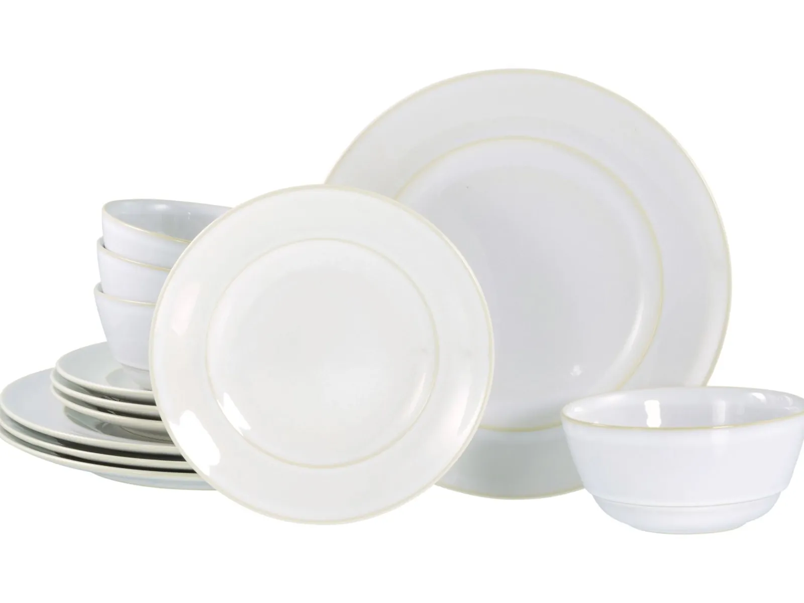 Creatable Geschirrset|Teller|Antique - Tellerset 12-tlg - Offwhite