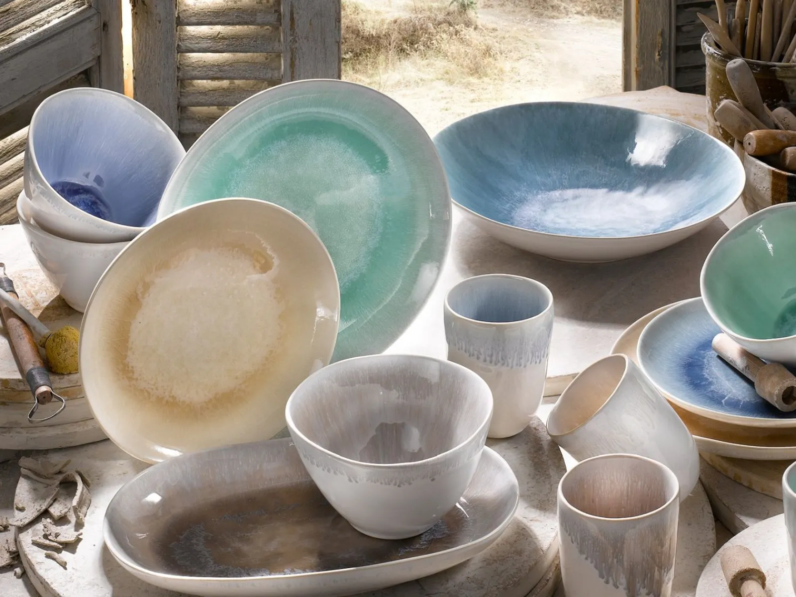 Creatable Geschirrset|Aquarius - Kombiservice 16-tlg - Blau