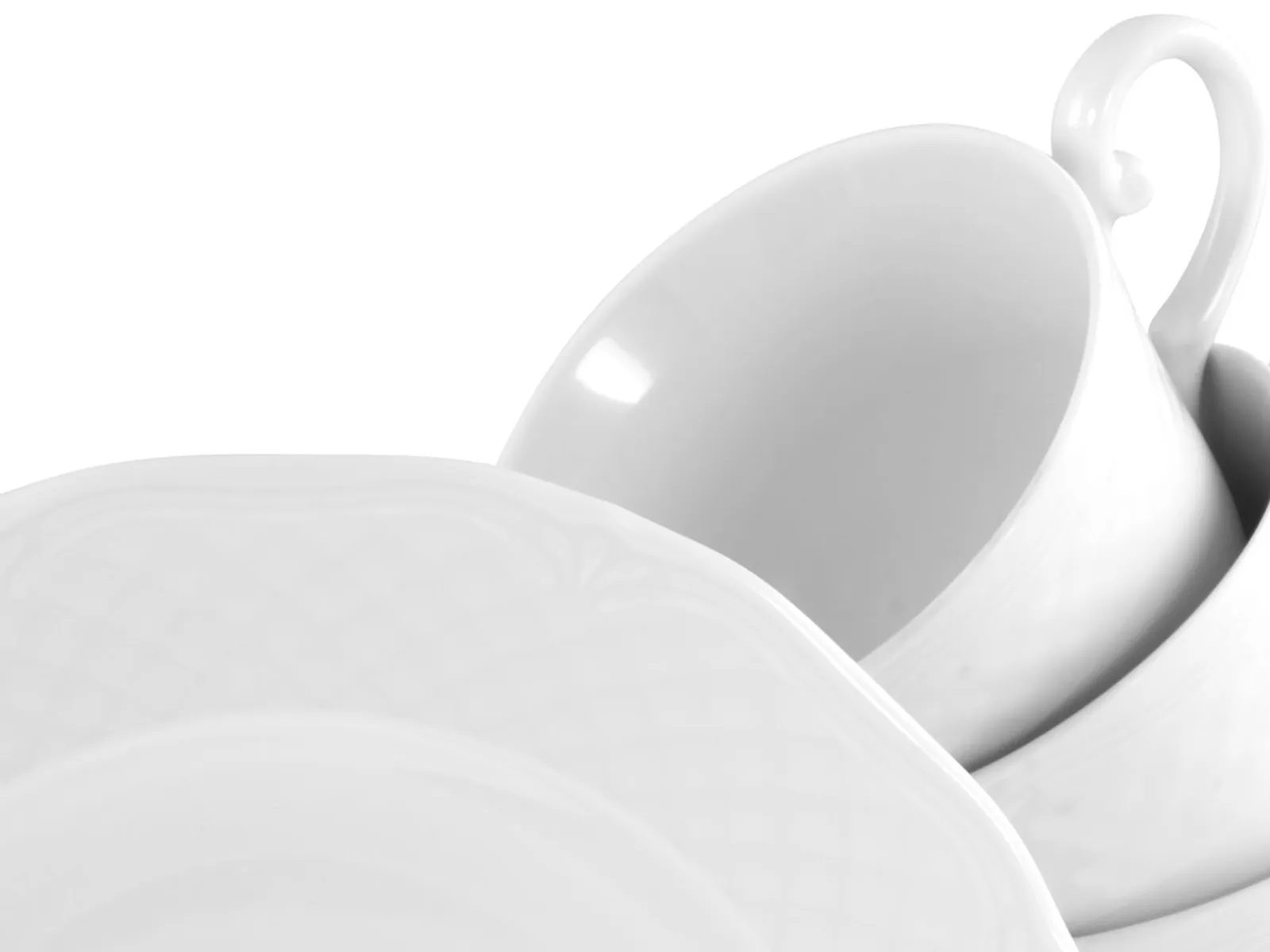 Creatable Geschirrset|Arianne - Kaffeeservice 18-tlg - Weiss