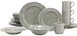 Creatable Geschirrset|Arianne - Kombiservice 20-tlg - Grau