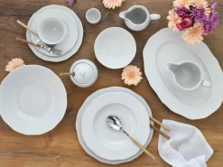 Creatable Geschirrset|Arianne - Kombiservice 61-tlg - Weiss