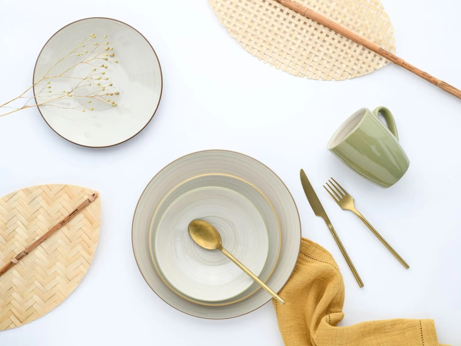 Creatable Geschirrset|Bamboo Garden - Kombiservice 16-tlg - bunt
