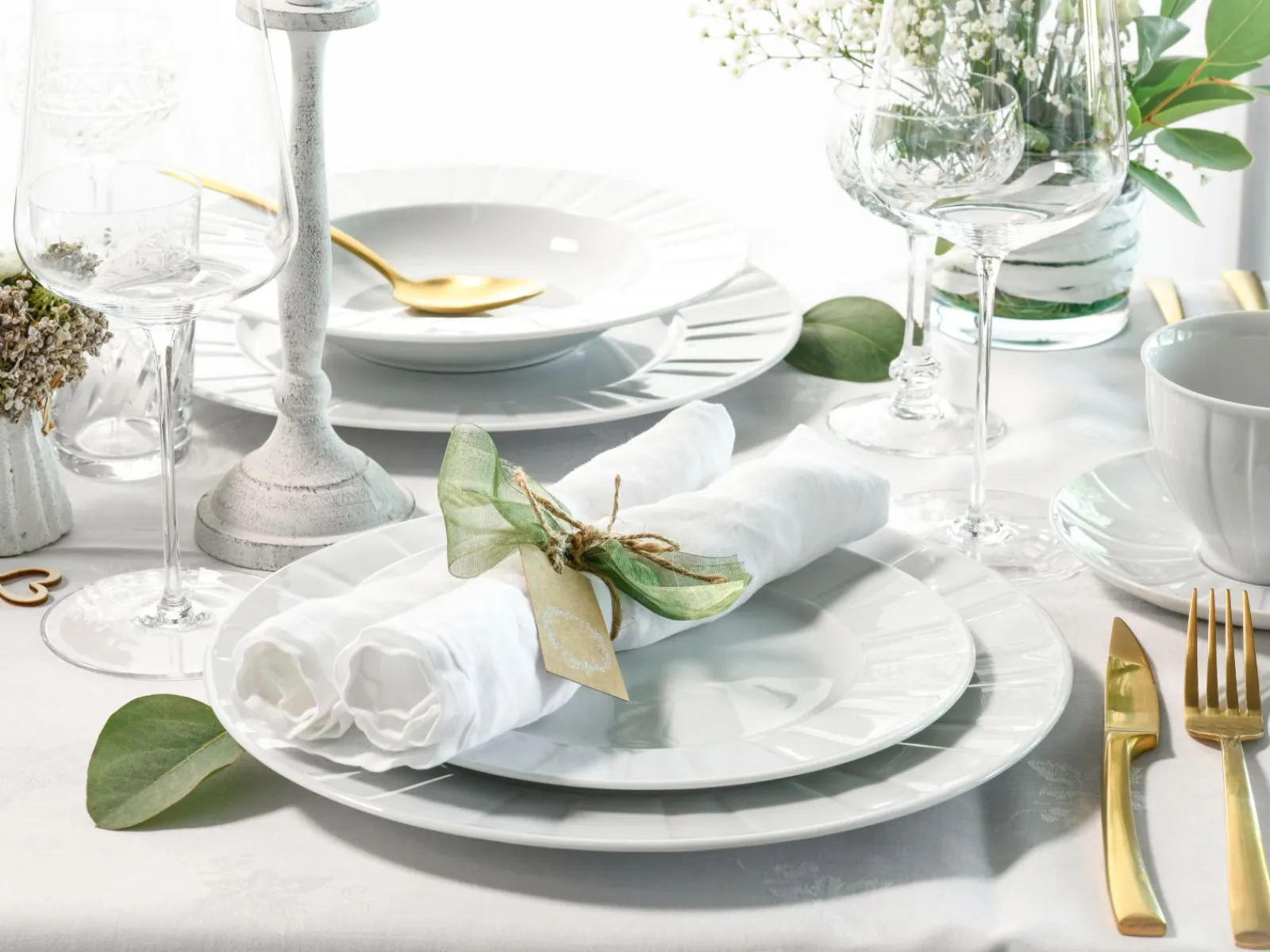 Creatable Geschirrset|Barcelona - Kombiservice 30-tlg - Weiss