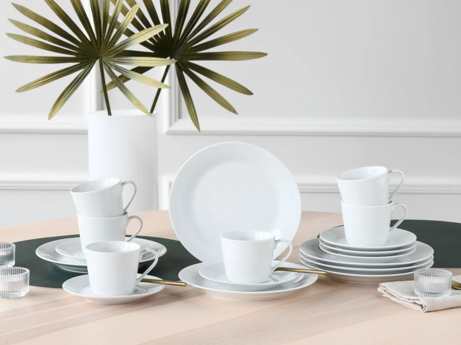 Creatable Geschirrset|BASE - Kaffeeservice 18-tlg - Weiss