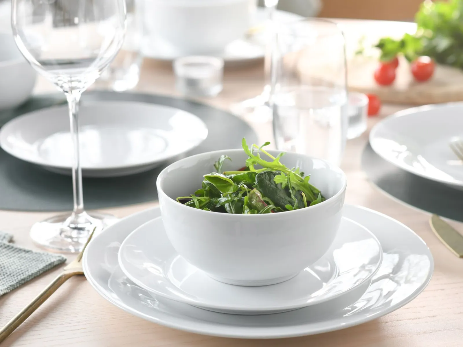 Creatable Geschirrset|BASE - Kombiservice 24-tlg - Weiss