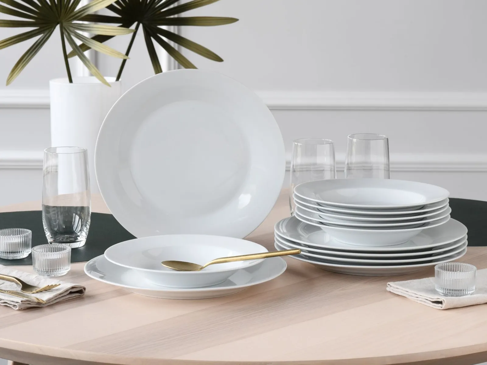 Creatable Geschirrset|BASE - Tafelservice 12-tlg - Weiss