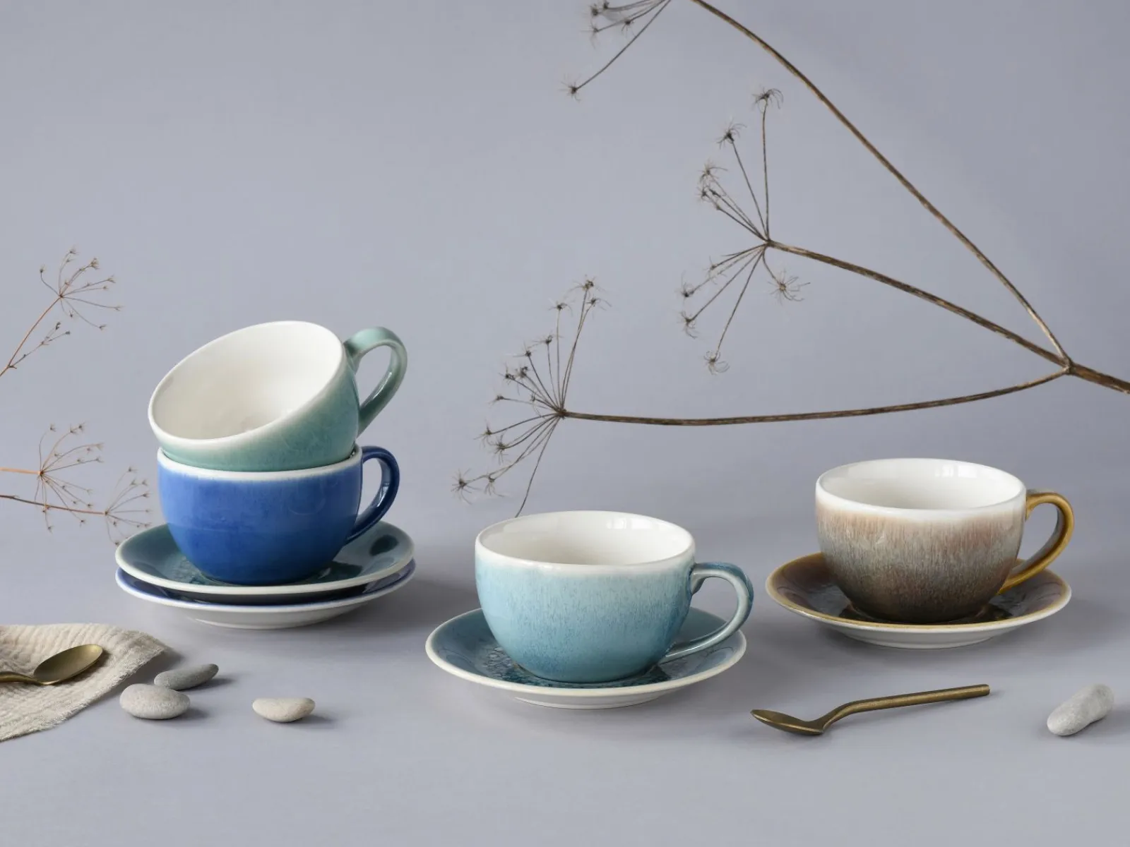 Creatable Geschirrset|Caldera - Cappuccino-Set 8-tlg - Mix