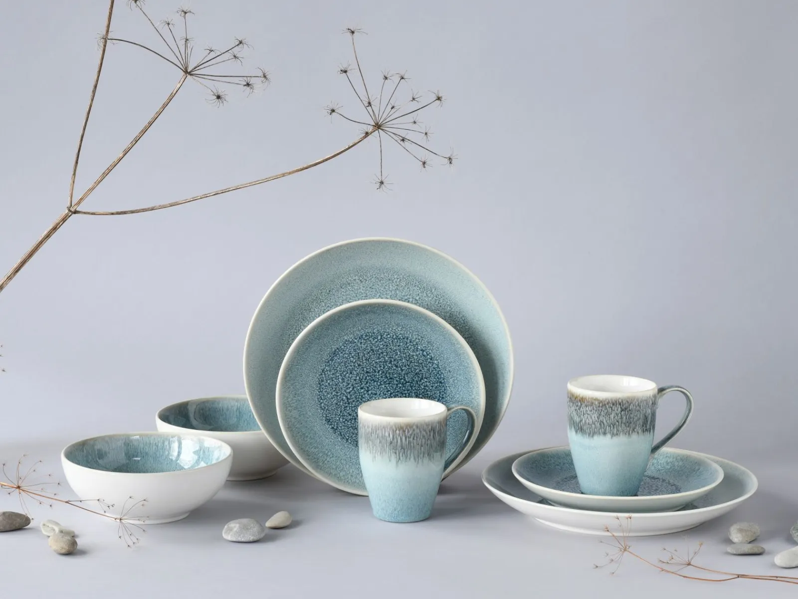 Creatable Geschirrset|Caldera - Kombiservice 8-tlg - Blau