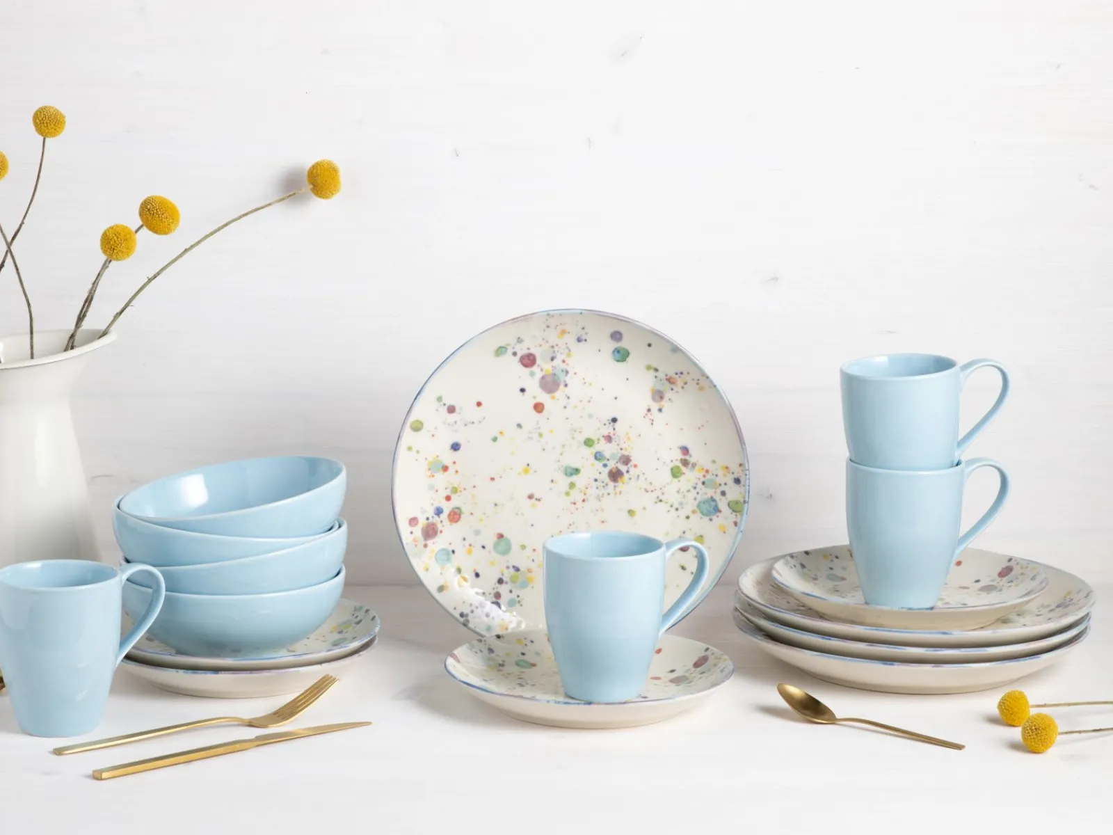 Creatable Geschirrset|Candy Drops - Kombiservice 16-tlg - Mix