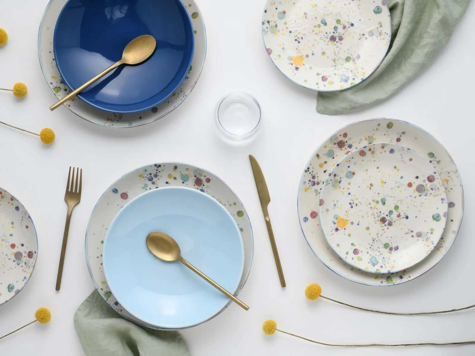 Creatable Geschirrset|Teller|Candy Drops - Tellerset 12-tlg - Mix