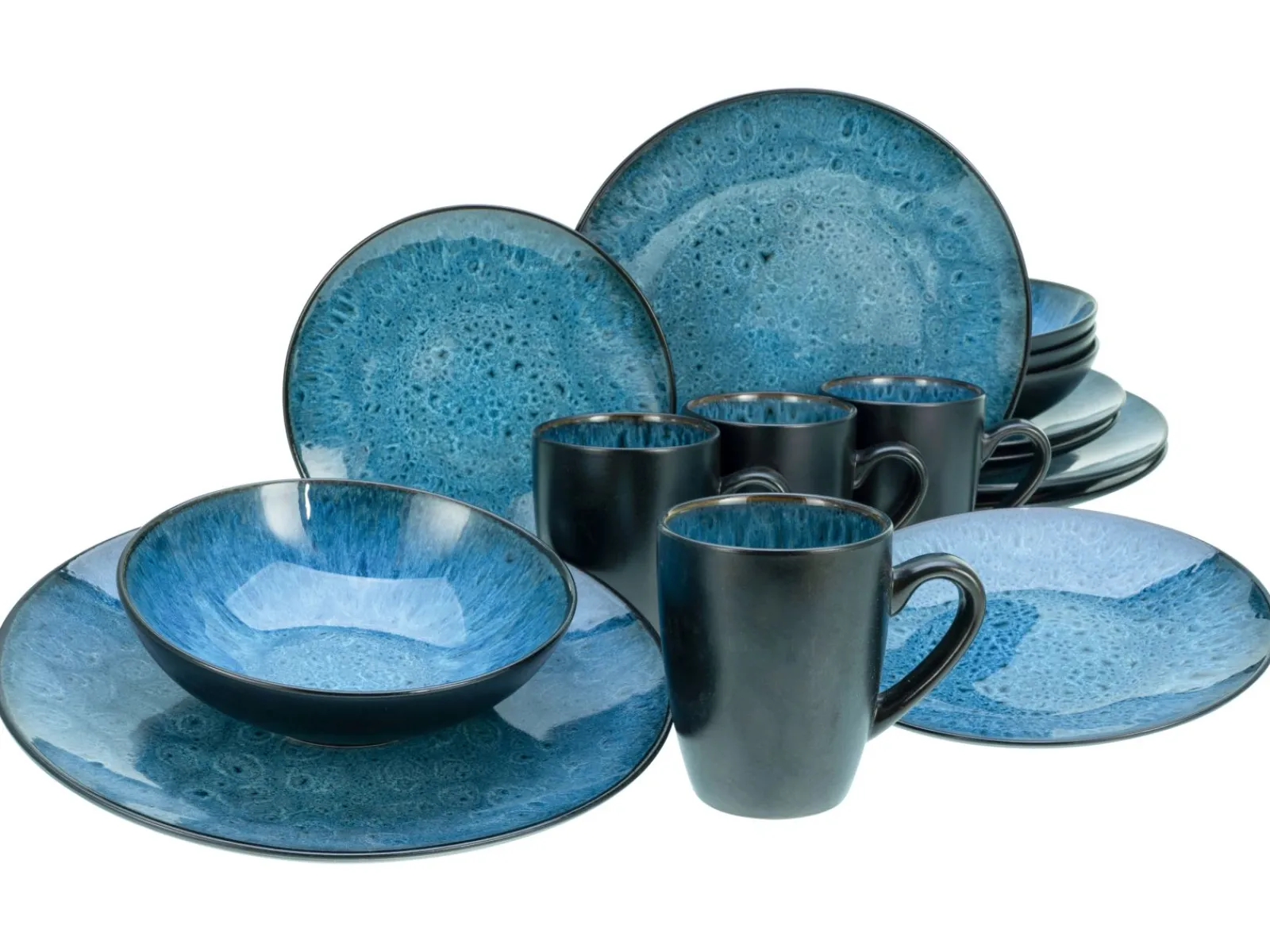 Creatable Geschirrset|Capri - Kombiservice 16-tlg - Blau