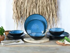 Creatable Geschirrset|Teller|Capri - Tellerset 12-tlg - Blau