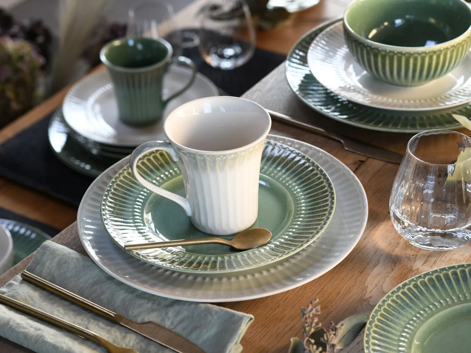 Creatable Geschirrset|Celadon - Kombiservice 16-tlg - Grün