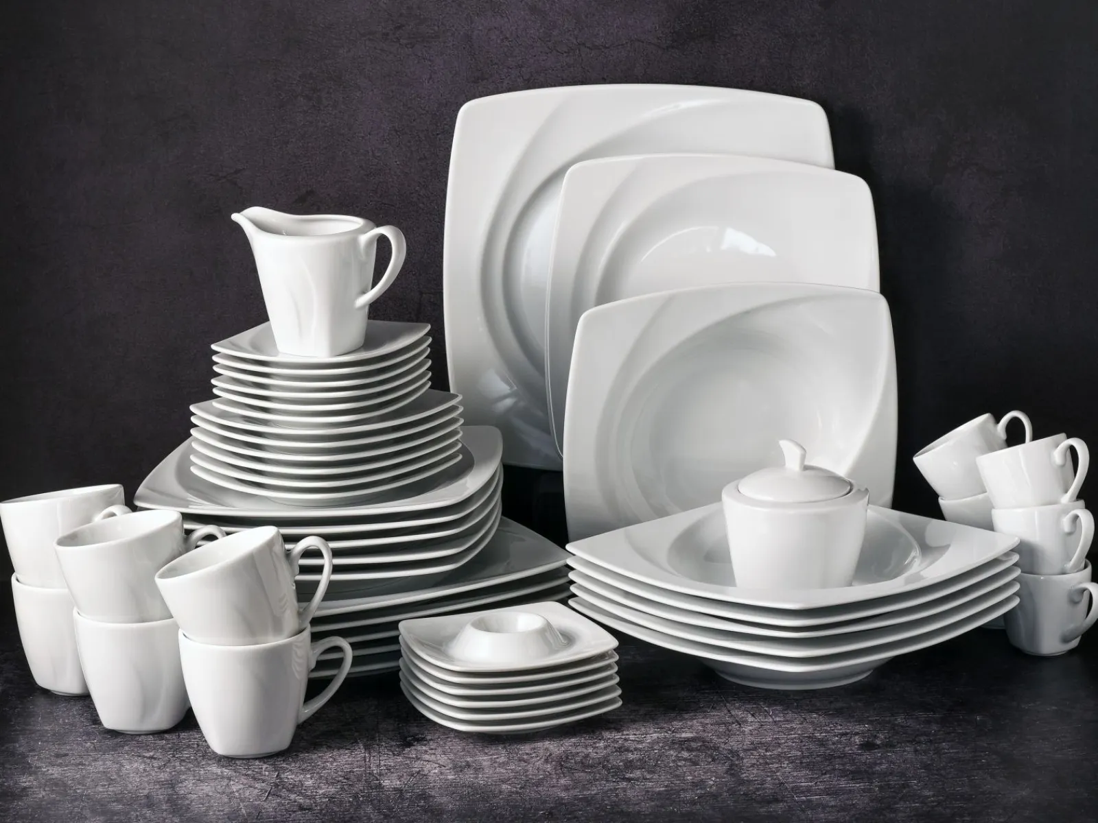 Creatable Geschirrset|Celebration - Kombiservice 50-tlg - Weiss