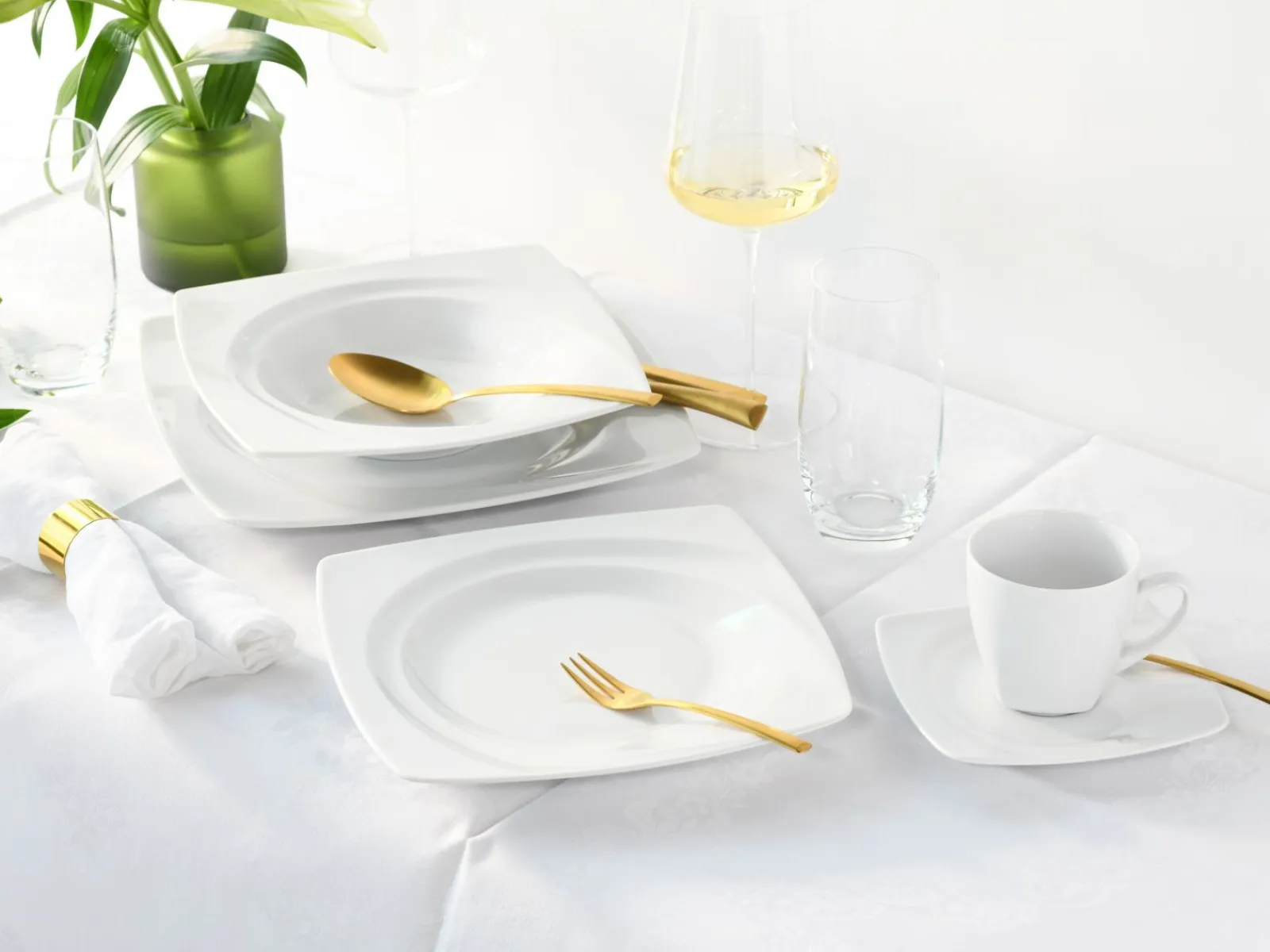 Creatable Geschirrset|Celebration - Kombiservice 30-tlg - Weiss