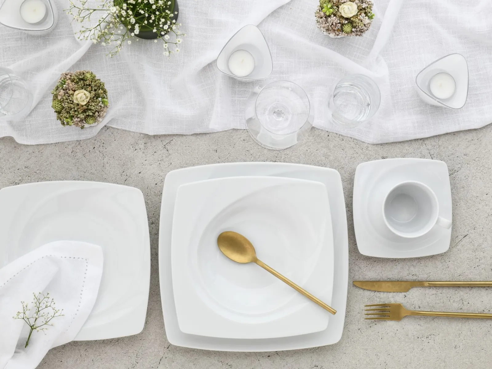 Creatable Geschirrset|Celebration - Kombiservice 30-tlg - Weiss