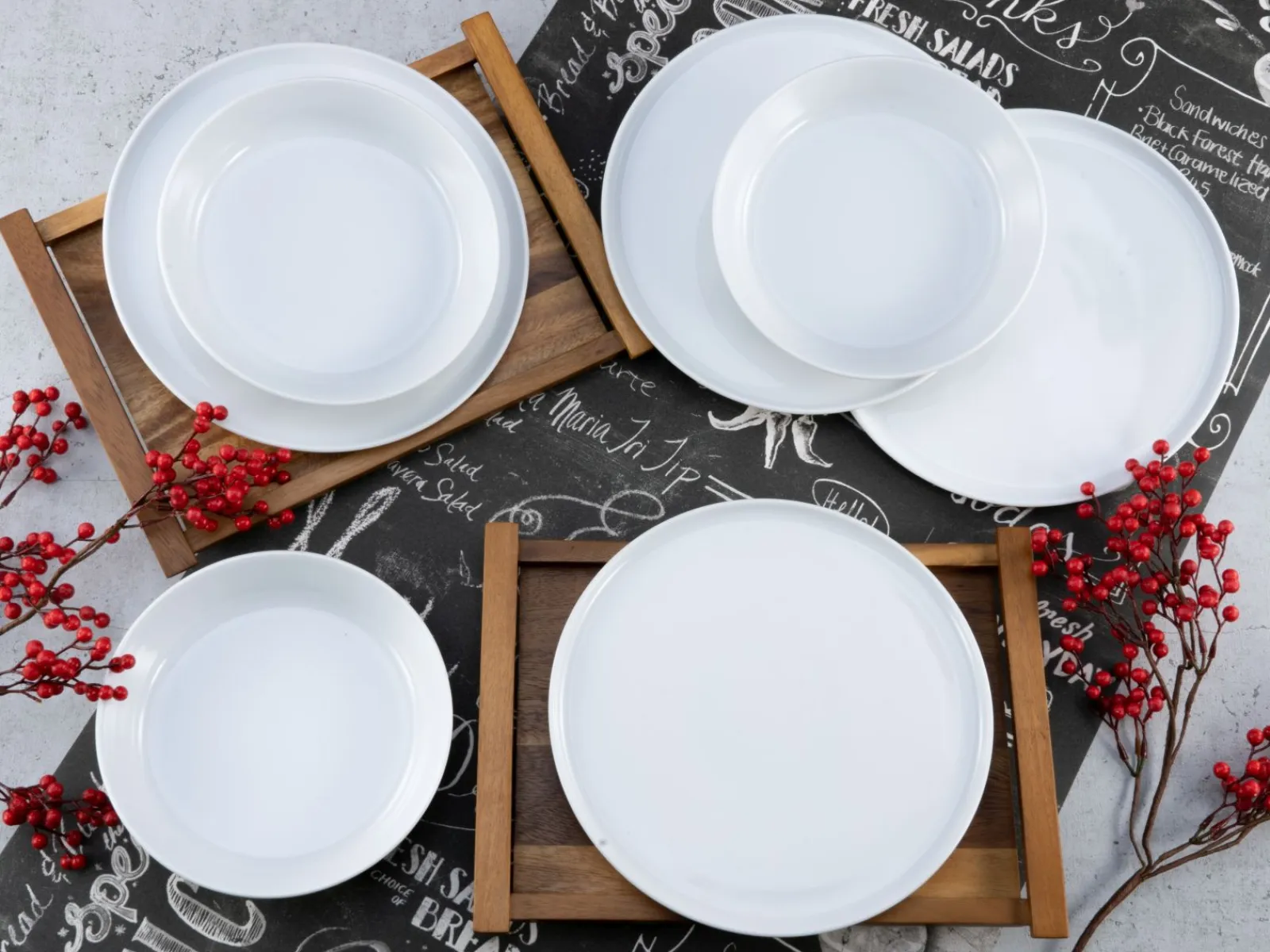 Creatable Geschirrset|Chef Collection - Tafelservice 12-tlg - Grau