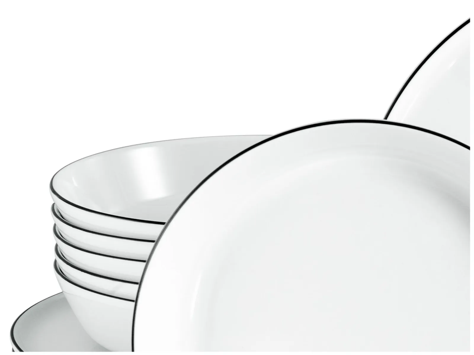 Creatable Geschirrset|Chef Collection - Tafelservice 12-tlg - Grau
