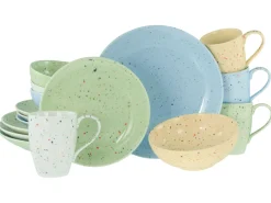 Creatable Geschirrset|Confetti - Kombiservice 16-tlg - Hellblau