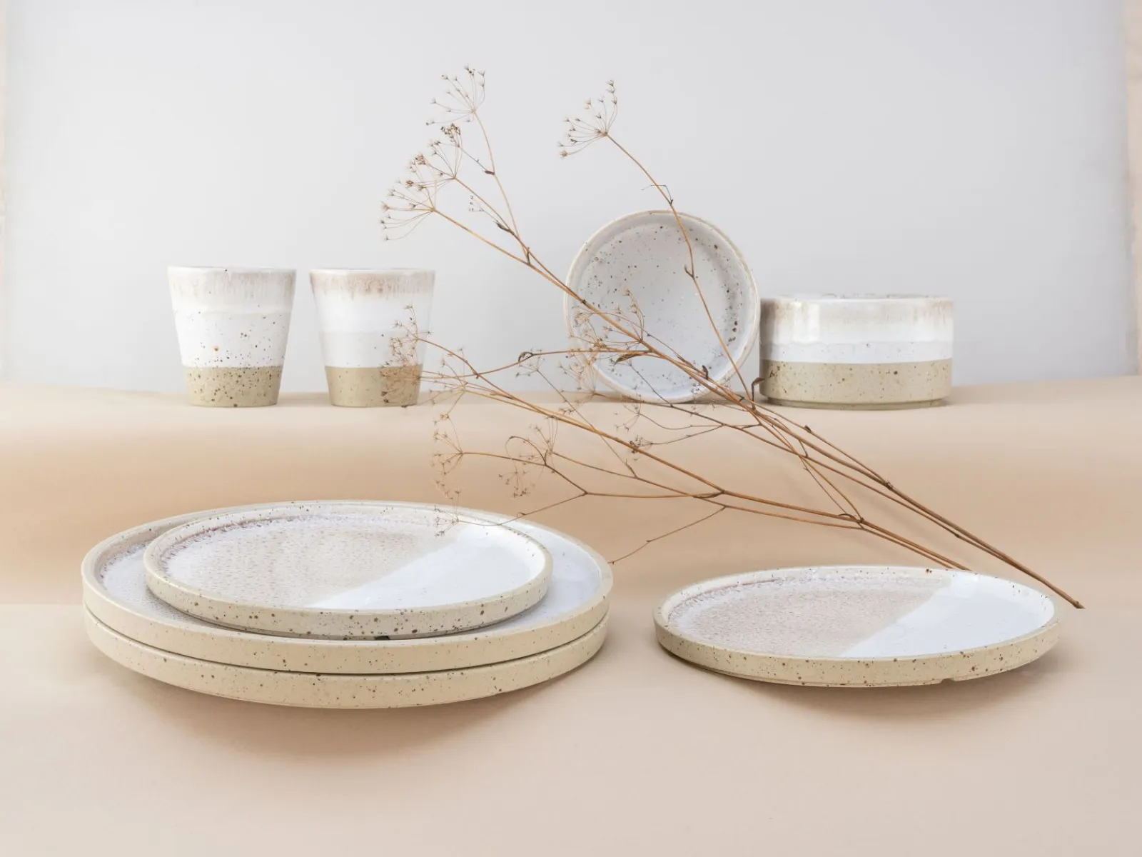 Creatable Geschirrset|Cosmos White Pepper - Kombiservice 8-tlg - White Pepper