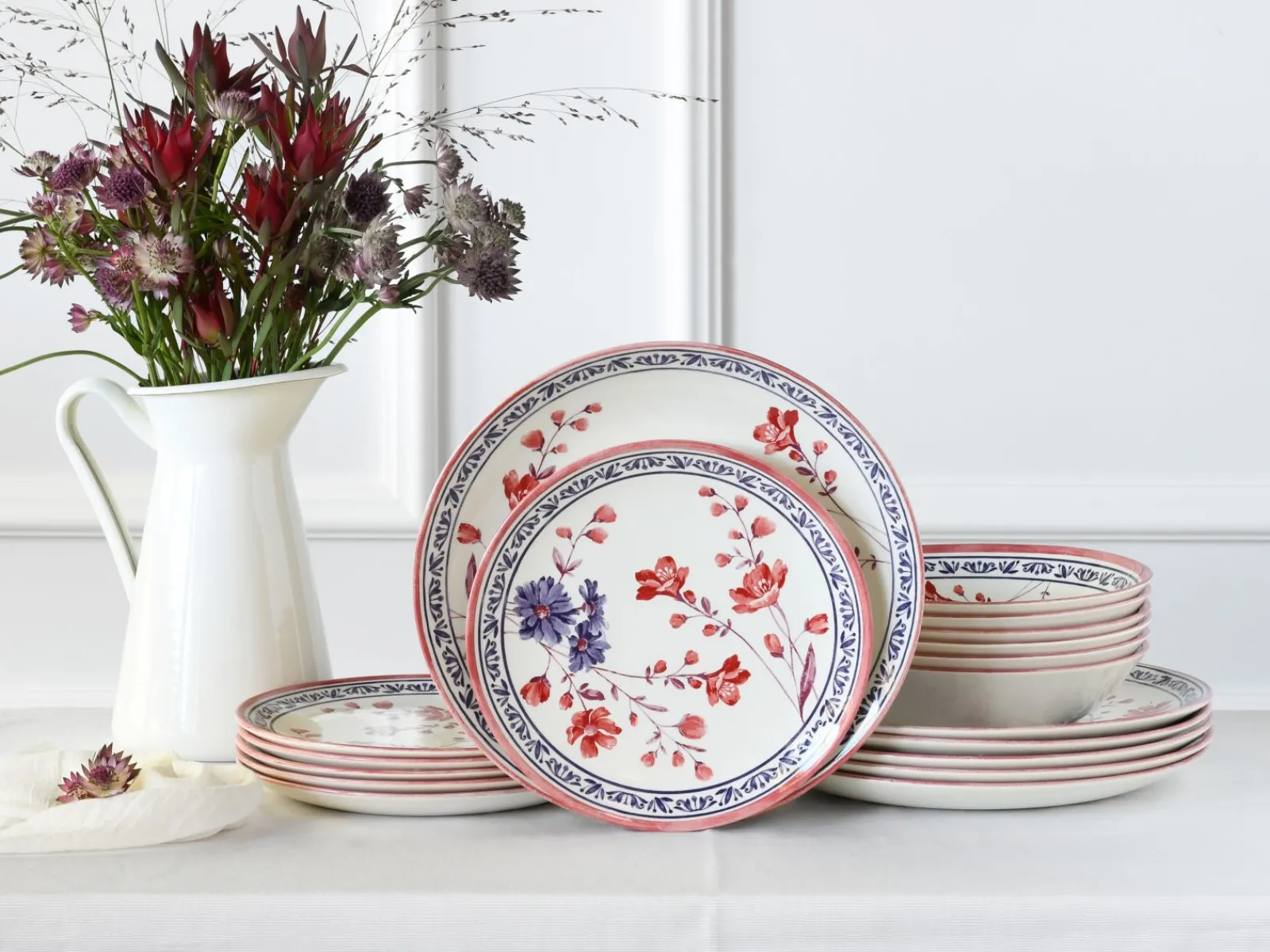 Creatable Geschirrset|Teller|Cottage - Kombiservice 18-tlg - bunt