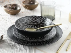 Creatable Geschirrset|Crafted - Kombiservice 16-tlg - Black