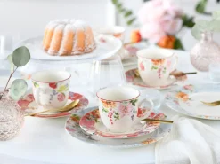 Creatable Geschirrset|Crimson - Kaffeeservice 18-tlg - creme