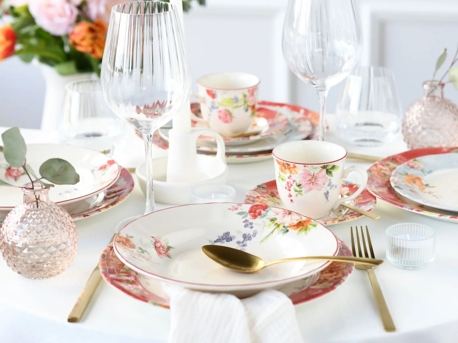 Creatable Geschirrset|Crimson - Kombiservice 30-tlg - creme