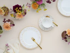 Creatable Geschirrset|Emilia - Kaffeeservice 18-tlg - Creme weiss