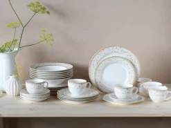 Creatable Geschirrset|Emilia - Kombiservice 30-tlg - Creme weiss