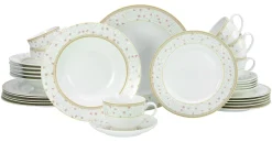 Creatable Geschirrset|Emilia - Kombiservice 30-tlg - Creme weiss