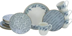 Creatable Geschirrset|Euböa - Kombiservice 16-tlg - Blue