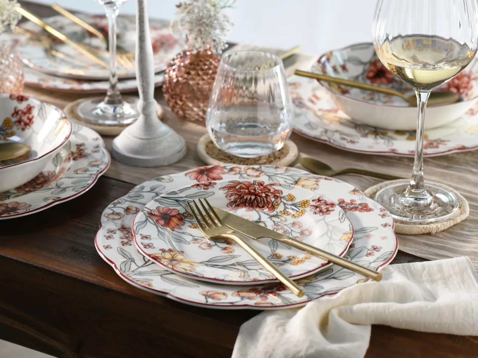 Creatable Geschirrset|Fiore - Tellerset 12-tlg - bunt