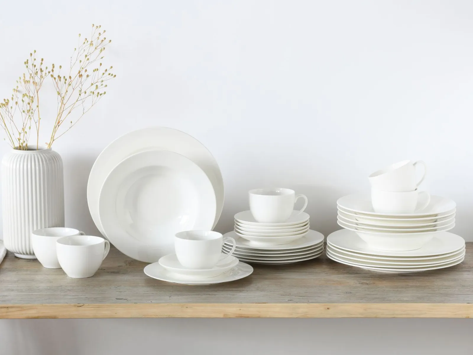 Creatable Geschirrset|Fleur Royal - Kombiservice - Creme weiss