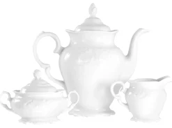 Creatable Geschirrset|Frederike - Kaffeegarnitur 3-tlg - Weiss