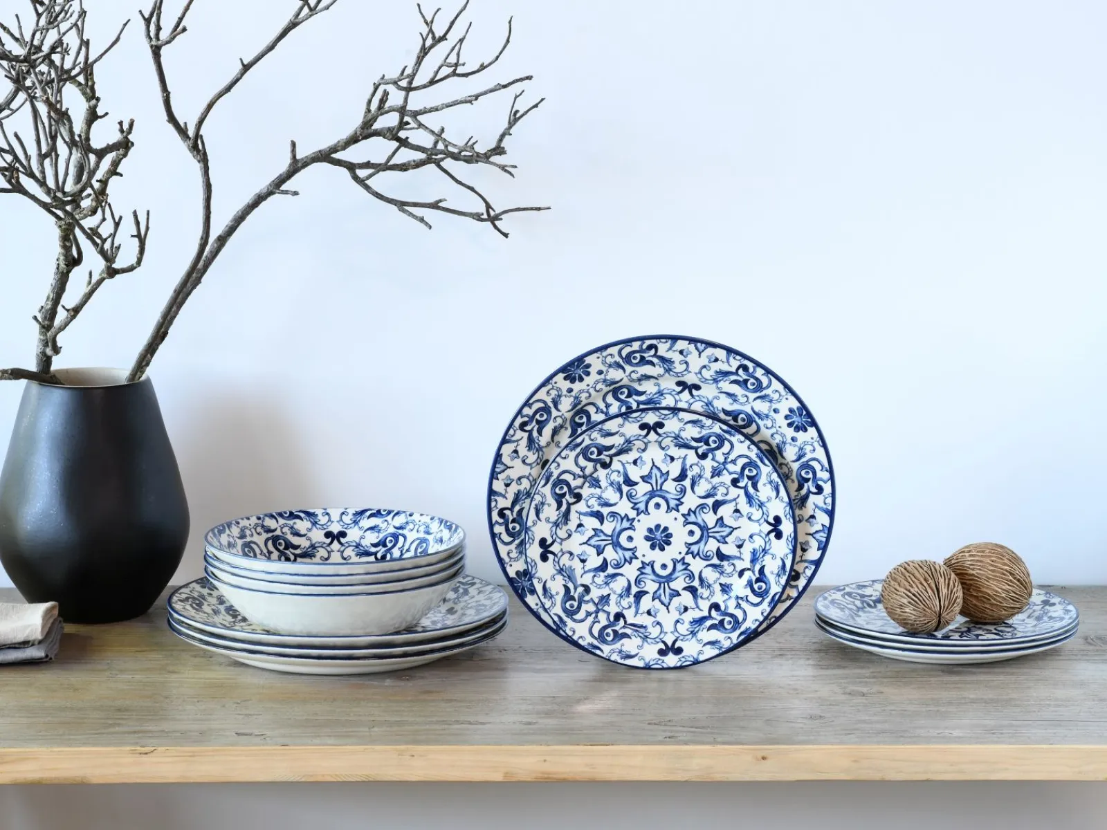 Creatable Geschirrset|Fresco - Tellerset 12-tlg - Blue