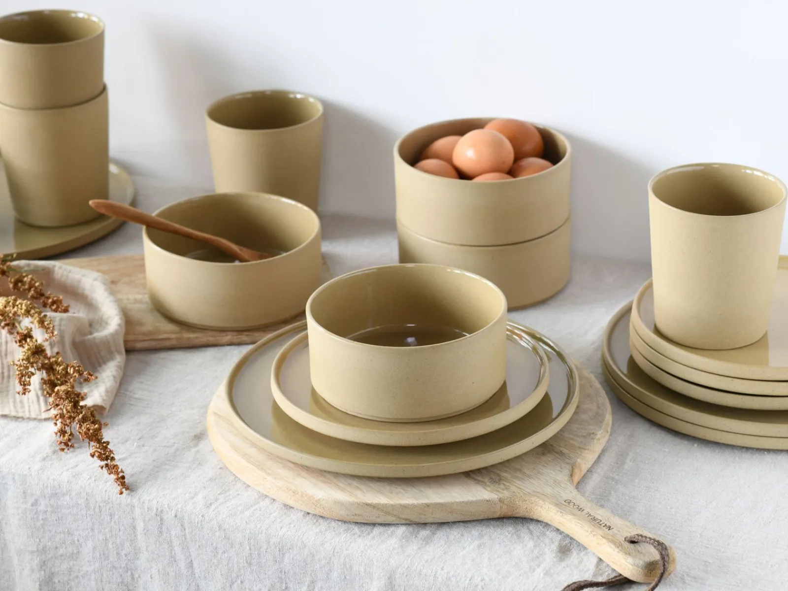 Creatable Geschirrset|Futuro - Kombiservice 16-tlg - Sand