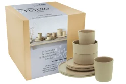 Creatable Geschirrset|Futuro - Kombiservice 8-tlg - Sand